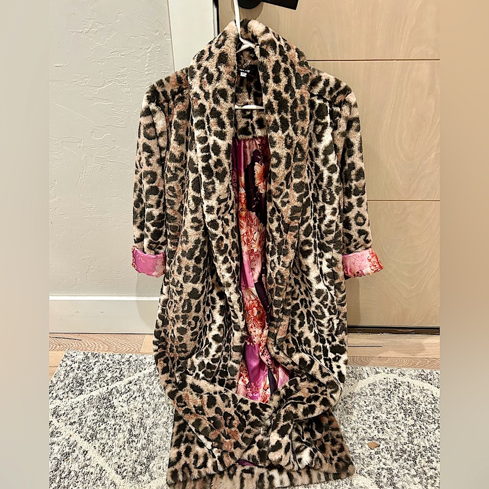 Johnny Was Leopard fur coat